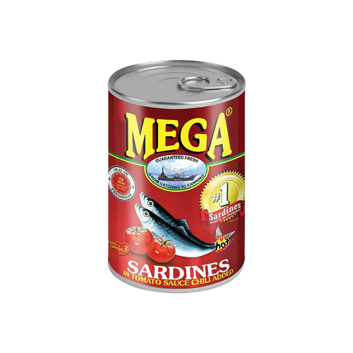 Mega Sardines In Tomato Sauce Chili G All Day Supermarket